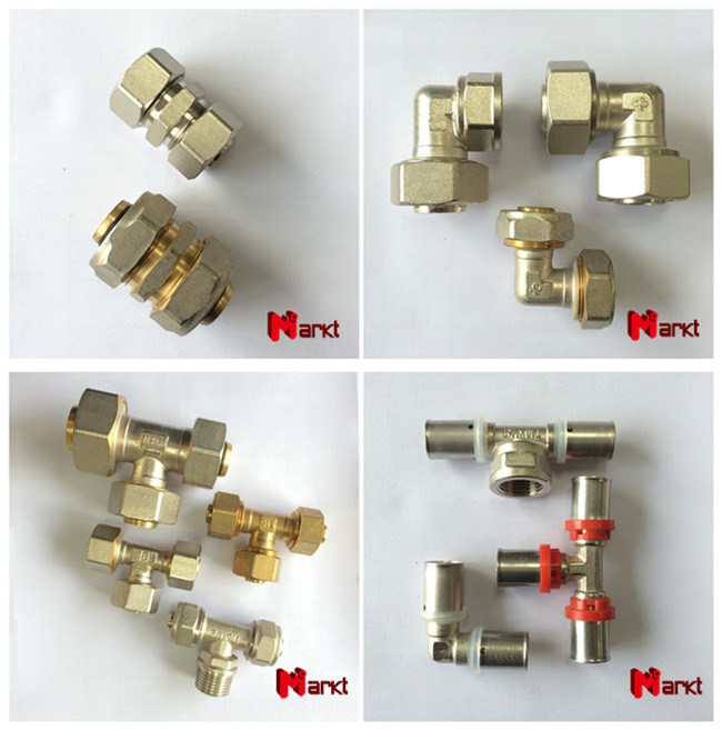 Big Size Brass Copper Screw Press Elbow Fittings for Pipe