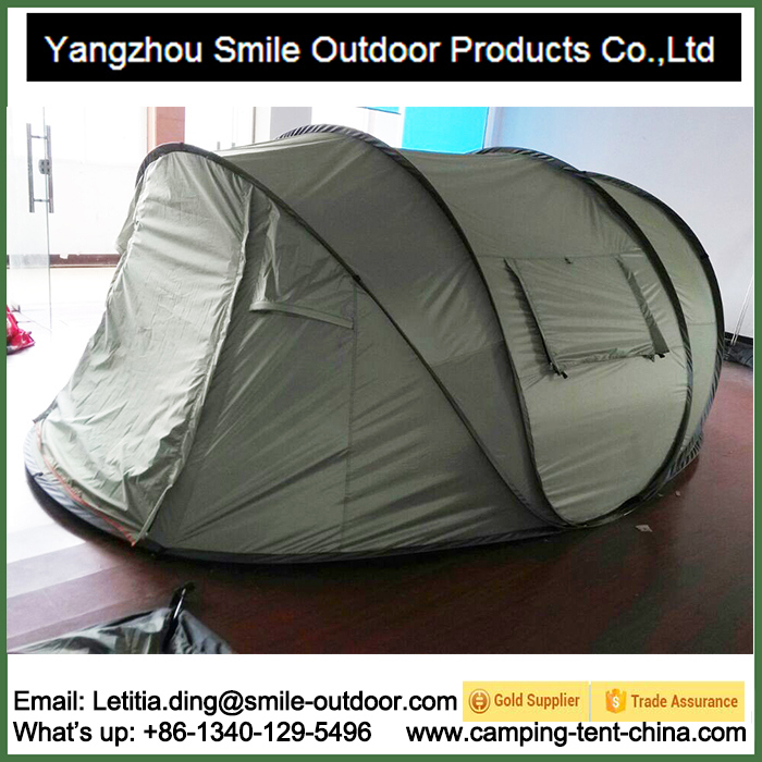 4 Person Double Layers One Touch Pop up Camping Tent