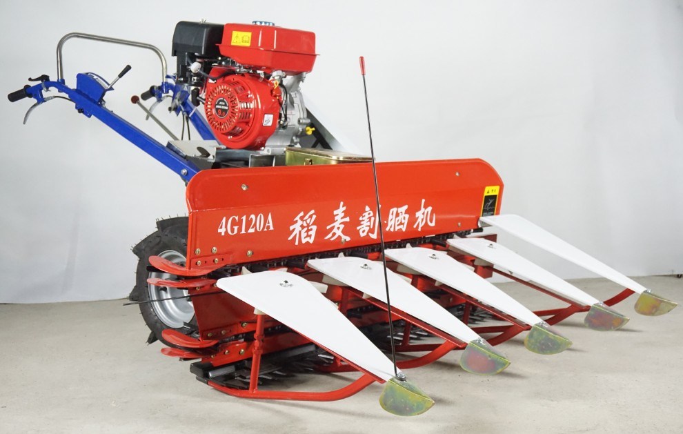Self-Propelled Mini Combine Harvester 4G-120 Rice and Wheat Cutting Machine