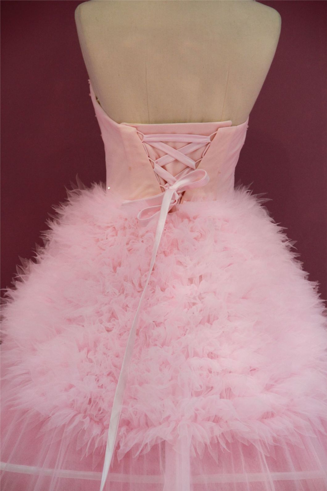 Pink Ball Prom Cocktail Evening Dress