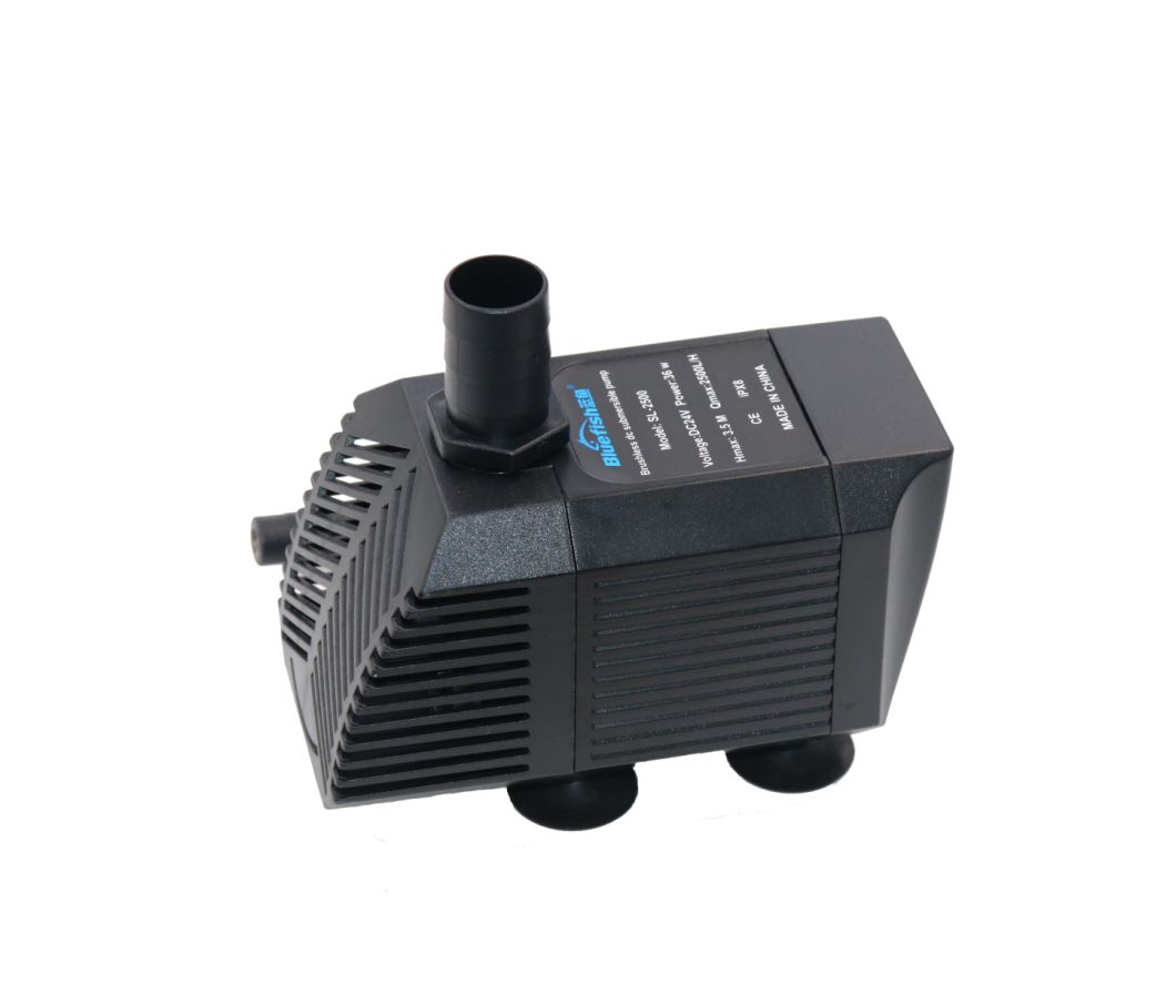 DC 24V High Quality Energy Saving Ultra-Quiet Continuously Flow 2500L/H Water Aquarium Pumps