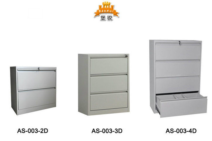 Fas-003-4D Steel Office Chest Metal Powder Coating Furniture 4 Drawers Filing Storage Cabinet