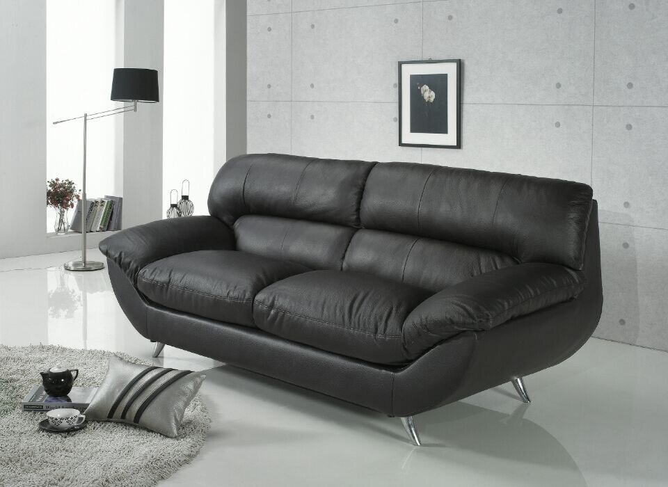 Modern Soft Genuine Leather Sofa Upholstered Furniture