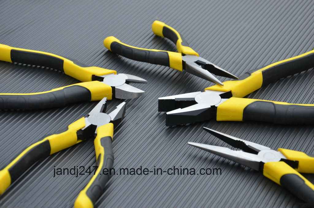 Good Quality Long Hose Pliers Foat Nose Pliers with PVC Handle