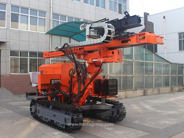 Guardrail Ground Screw Solar Piling Machine Driver Price (hfpv-1A)