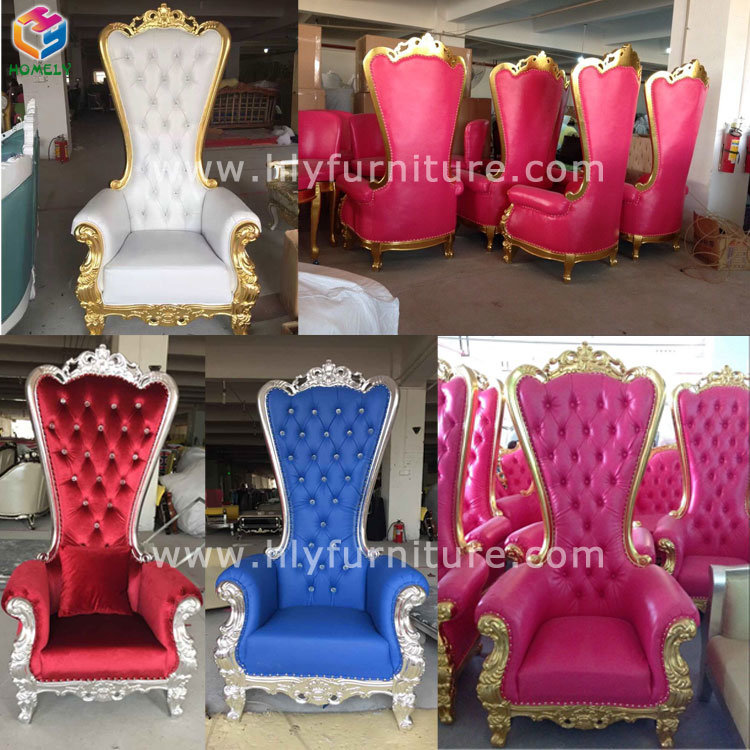 Modern Furniture King and Queen Throne Chair for Wedding Dining