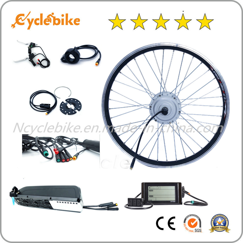 250W Water-Repellent Electric Bicycle Hub Motor Kit with Controller Built-in Lithium Battery