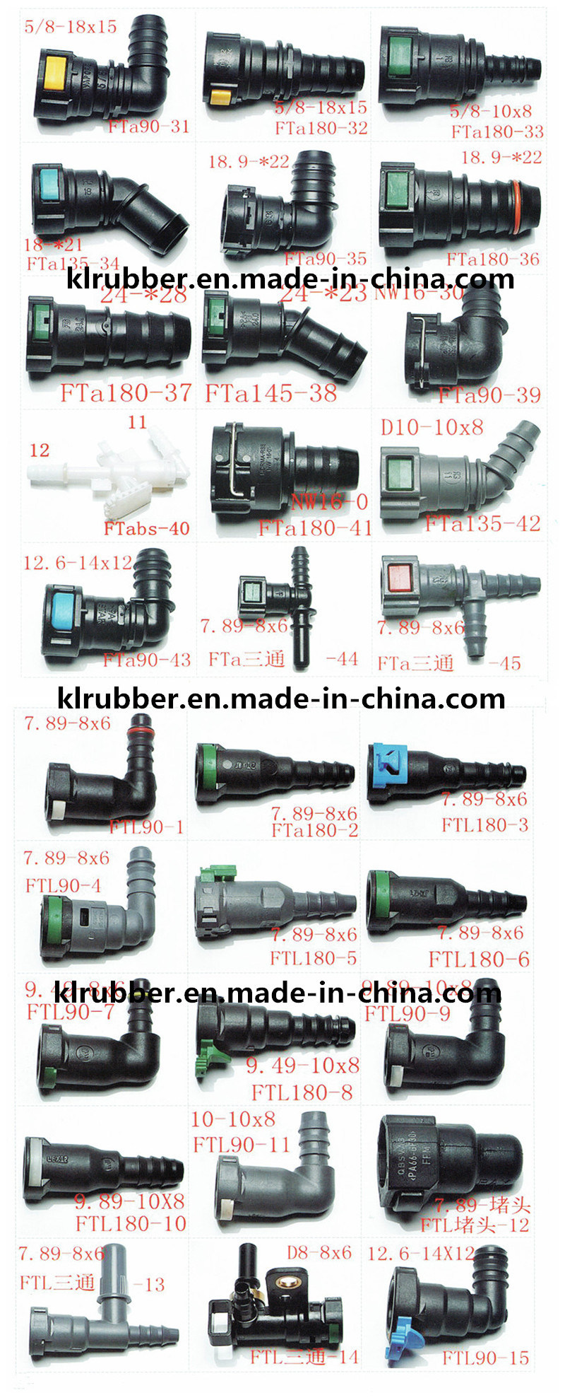 Oil Resistant Plastic Pipe Fitting for Hydraulic Rubber Hose
