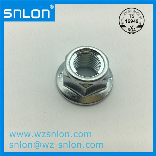 All Metal Hexagon Nut with Flange Metal Insert