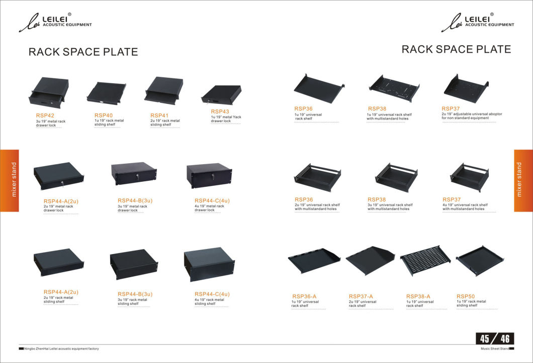 Rack Space Plate (RSP44-B 3 U)