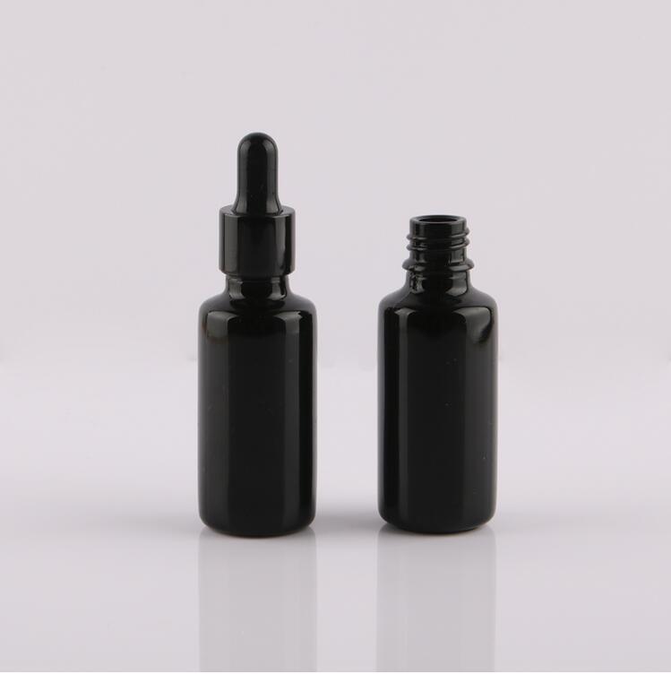 10ml, 15ml, 20ml, 30ml Black Glass Bottle with Dropper, Matt Black Glass Bottle, Dropper Bottle,