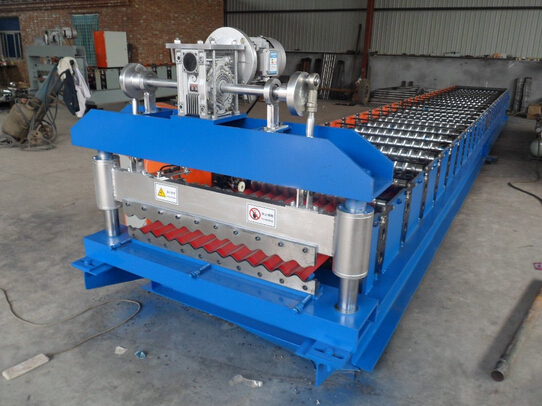 Color Steel Corrugated Roof Sheet Roll Forming Machine