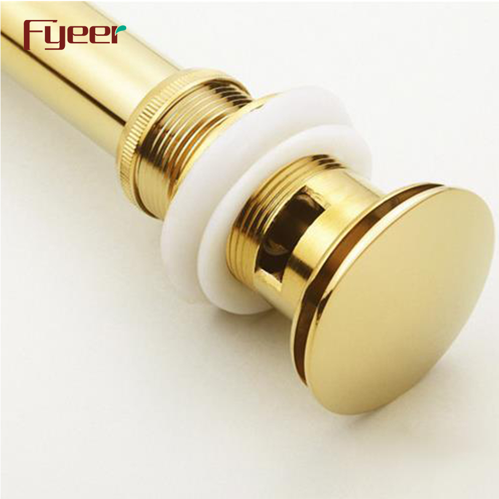 Fyeer Gold Plated Basin Pop up Drain