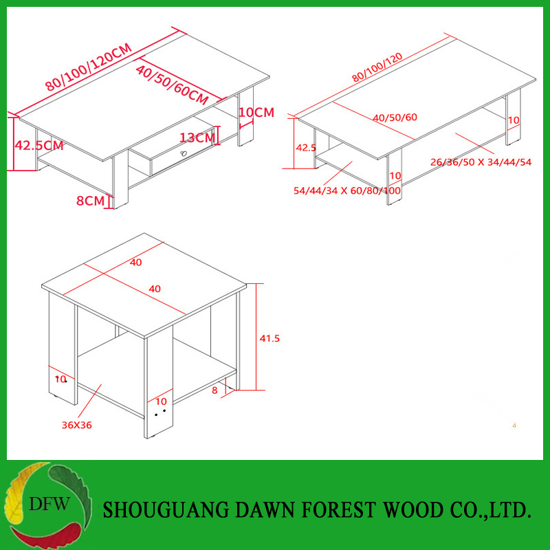 2018 New Style Hot Sale Coffee Table Wooden Table