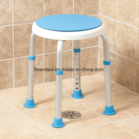 Portable Medical Aluminum Alloy Adjustable Folding Bath Shower Stool