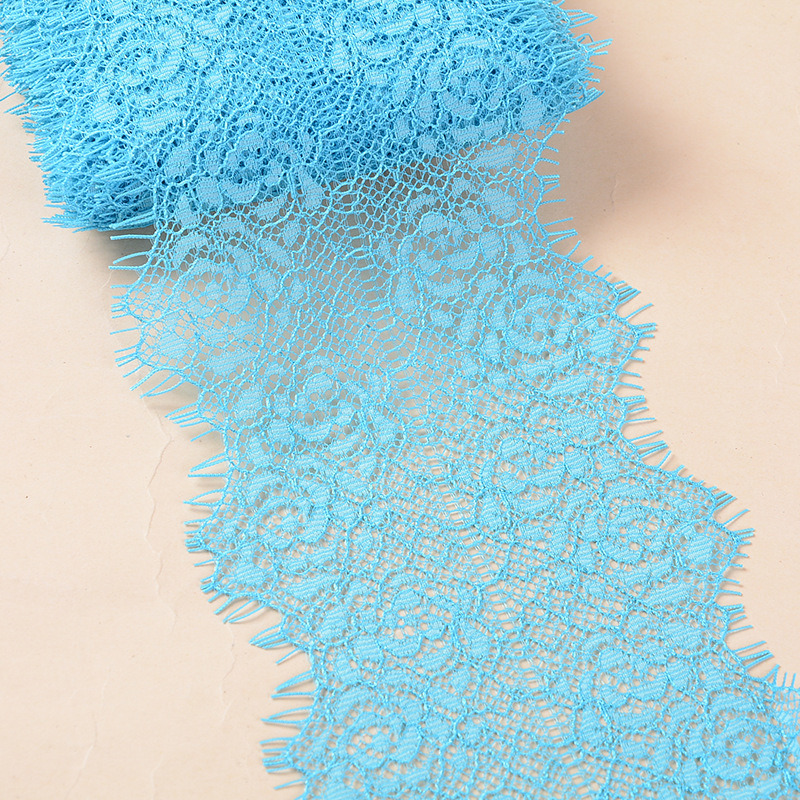 Wholesale High Quality Nylon Eyelash Fabric Knitting Lace for Garment Accessories