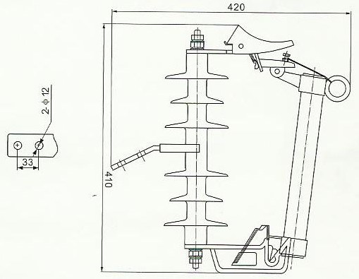 China Prw10, 10 ~24kv, Outdoor Drop-out Type Fuse - China Drop-out Type Fuse, Fuse Holder