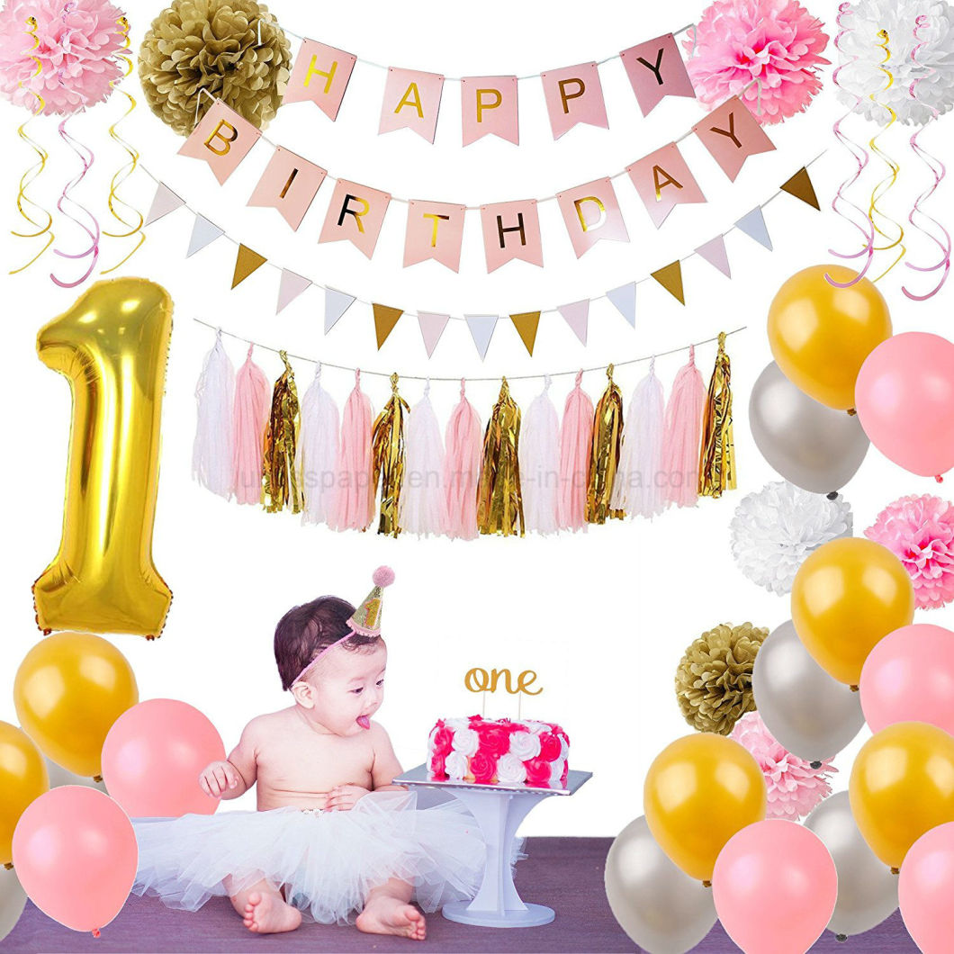 Umiss Paper Letter Banner 1st Birthday Party Decoration for Factory OEM