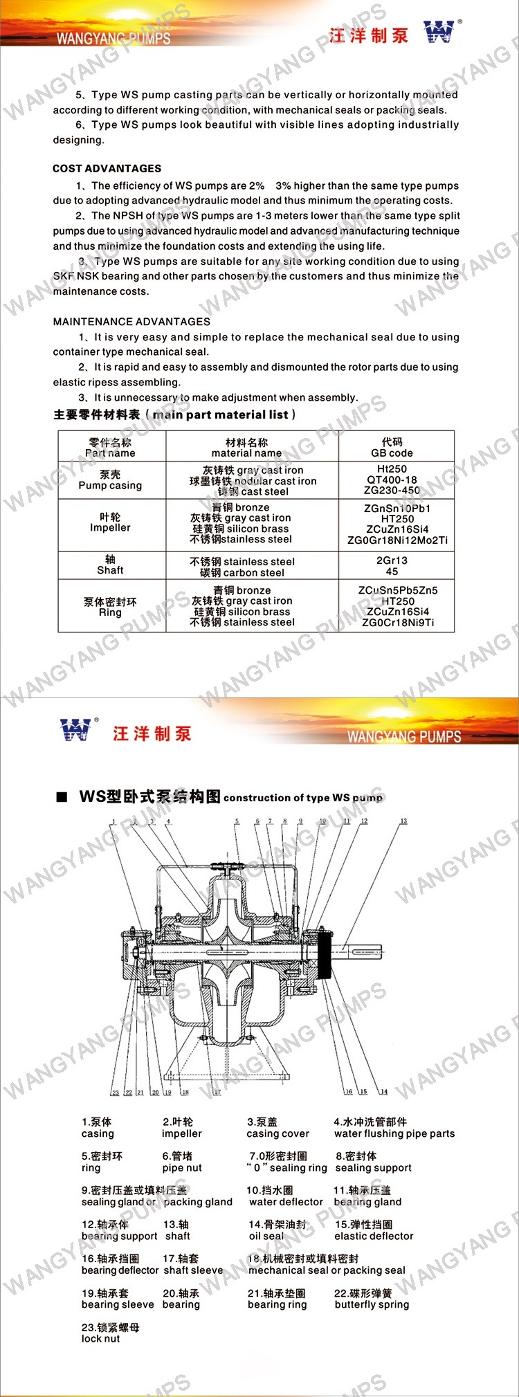 Single Stage Double Suction Horizontal Split Case Centrifugal Pump