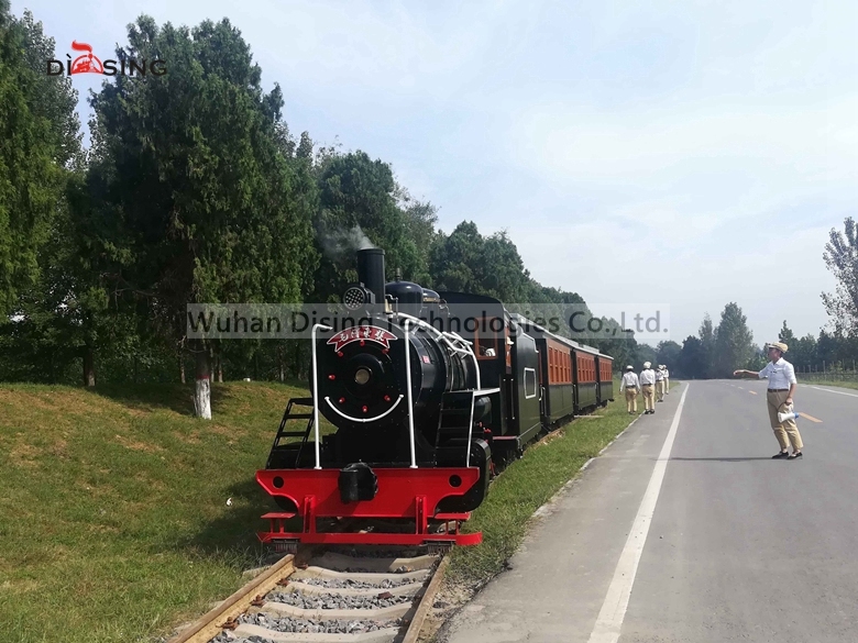Tourist Scenic Zone Customized Track Mini Train 200 Seats Powered by Diesel