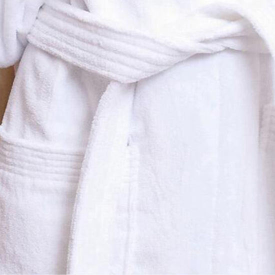 100% Cotton Bathrobe Velvet Terry Bathrobe for Hotel