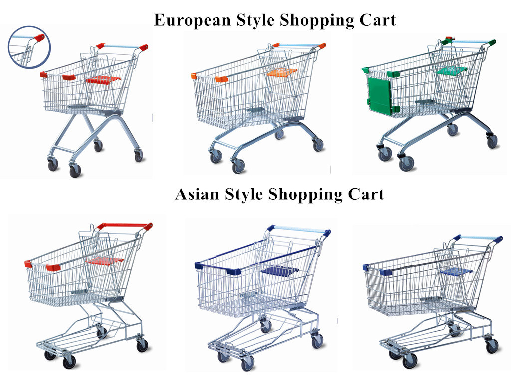 Yuanda Metal Store Supermarket Shopping Trolley Cart