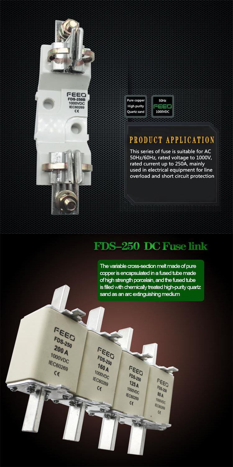 Solar PV Protection Electric DC Solar Fuse Medium Fuse Holders with High Quality