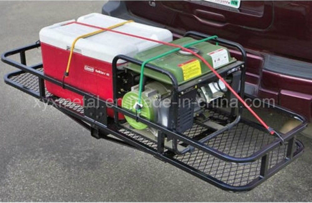 Folding Hitch Mount Cargo Basket Hauler Rack Luggage Carrier