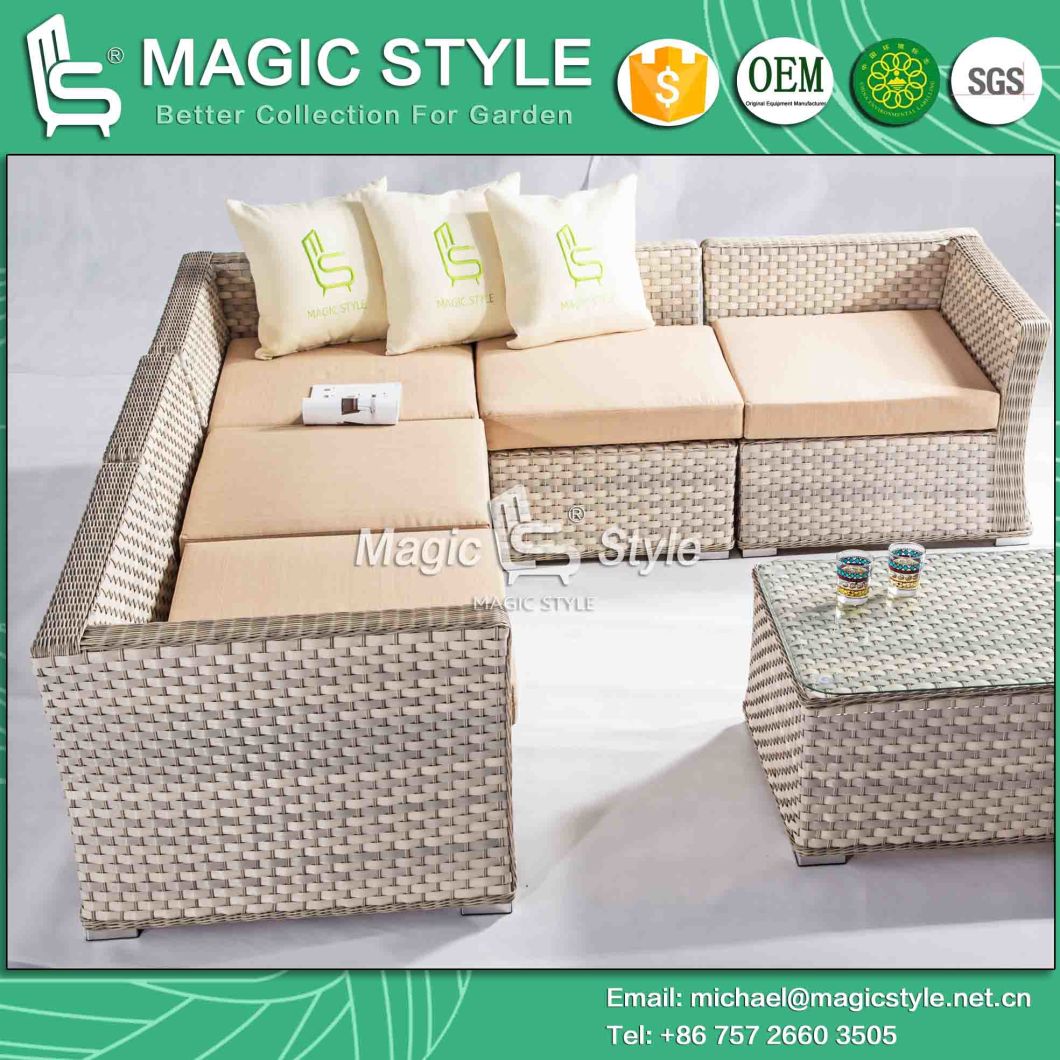 Wicker Corner Sofa Set 