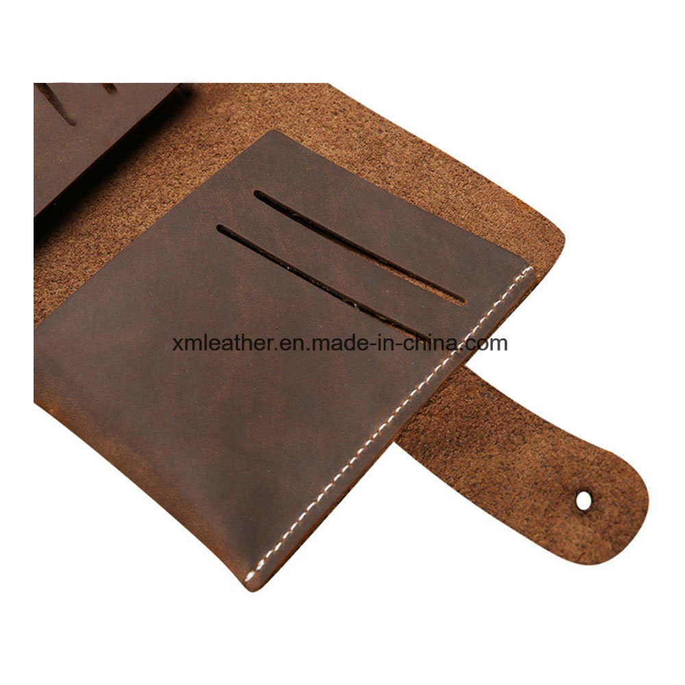 Wholesale Handmade Vintage Men Minimalist Real Leather Wallet