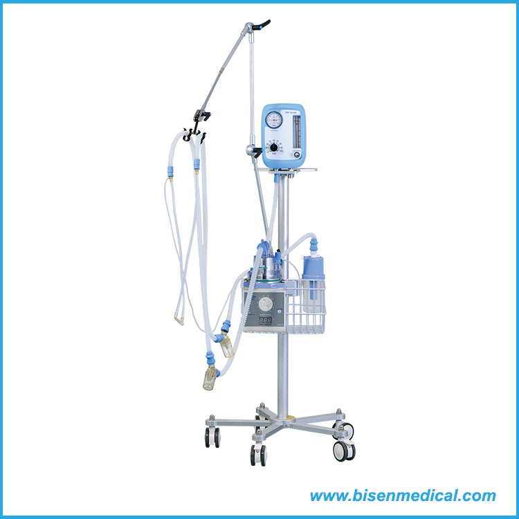 BS-Nlf-200d Neonatal ICU Ventilator with Bubble CPAP System for Newborn & Infant Baby Emergency Breathing in Hospital