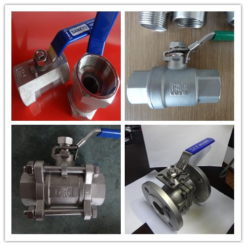 Thread Three Way Ball Valve with Pneumatic Actuator and Accesories