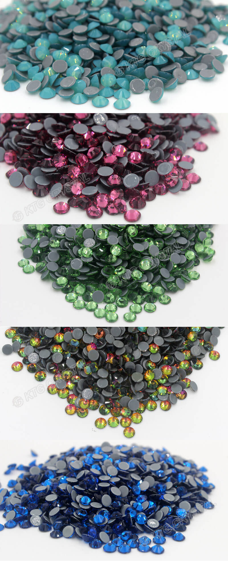 Ss3-Ss48 Black Hot Fix Rhinestones Premium Quality Strass Crystals in Bulk