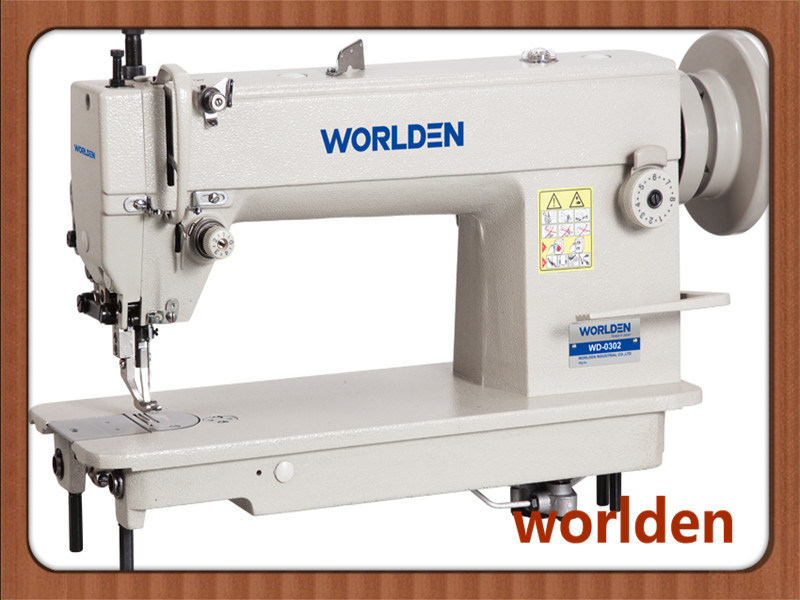 Wd-0302 Single Needle High Speed Top and Bottom Feed Lockstitch Heavy Duty Leather Machine