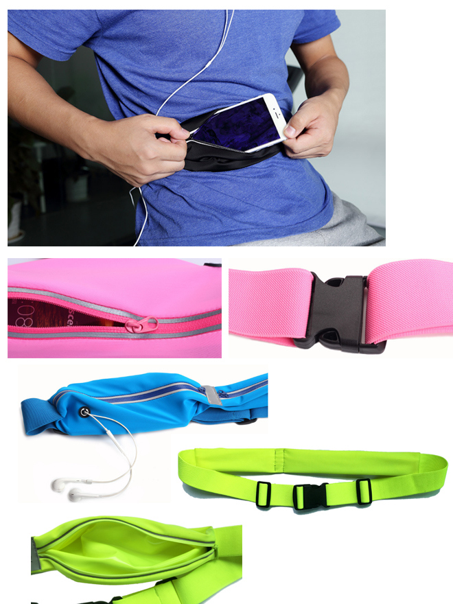 Reflective Elastic Belt W/ Buckle