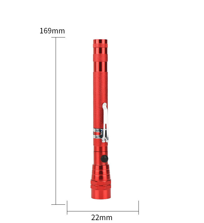 Colorful Portable Extend LED Flashlight with Magnet &Working Lighting Torch