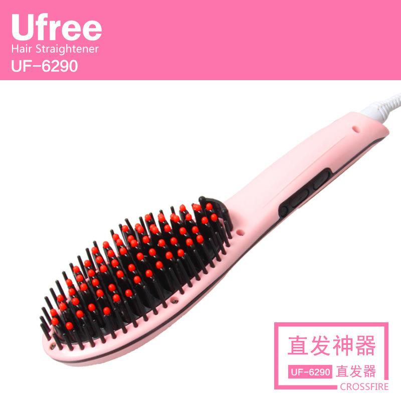 Magicfly Natural Anion Hair Straightening Brush with LED Display