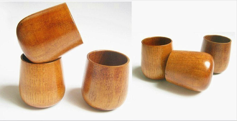 Bamboo Beautiful Portable Wooden Cup Handle Coffee Cup with High Quality