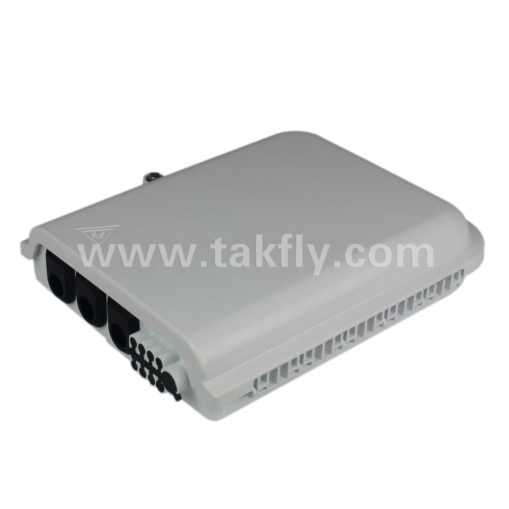 FTTH Waterproof Wall Mounted 8 Port Fiber Optic Termination Box