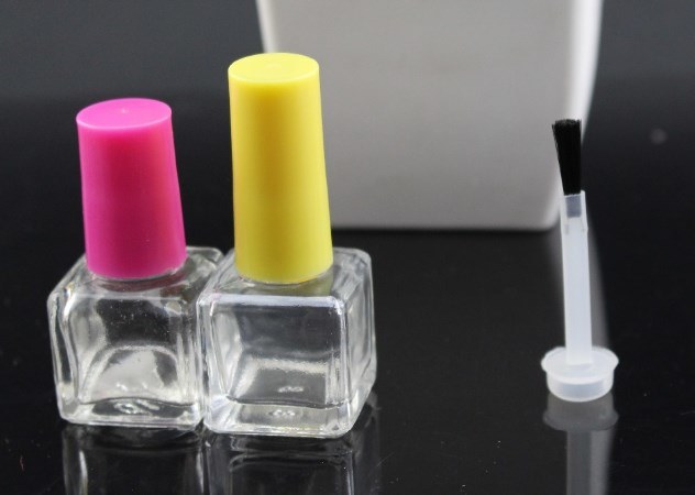 2ml, 3ml, 5ml, 10ml, 20ml, Clear Nail Oil Bottle, Empty Glass Bottle for Nail Polish with Cap and Brushes