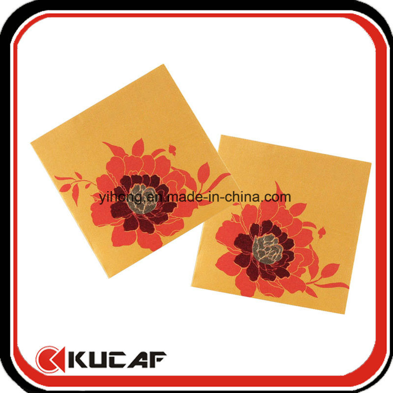 Hot Stamping Fabric Red Leisee Pocket Envelop for Chinese New Year