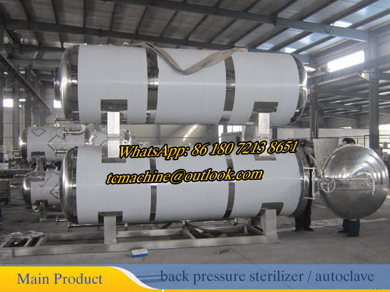 Water Batch Autoclave Sterilizer for Canned Food with 2 Sterilization Baskets