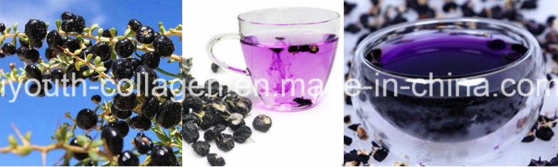 100% Natural Wild Black Wolfberry/Chinese Wolfberry Granular Beverage/Health Food/Whitening/King of Anthocyanins/Anticancer/Anti-Aging