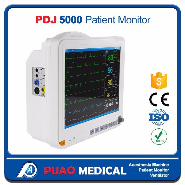 Cheap Professional Ambulance Multiparameter Patient Monitor (Capnograph)