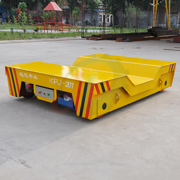 Heavy Load Cable Drum Powered Mould Transfer Cart on Rail Road