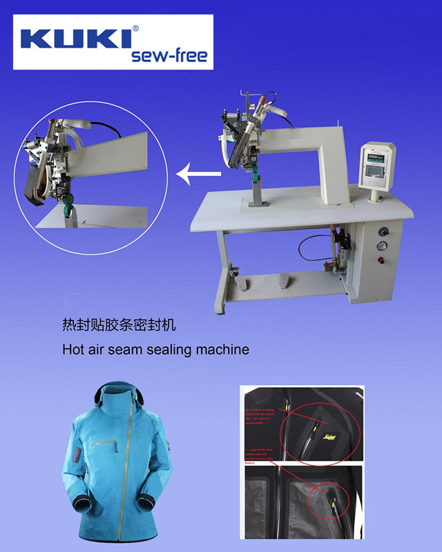 Hot Melt Taping Machine, Diving Suit Sewing Hot Air Seam Sealing Machine