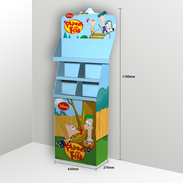 Custom School Shaped Pop Book Cardboard Displays Stands