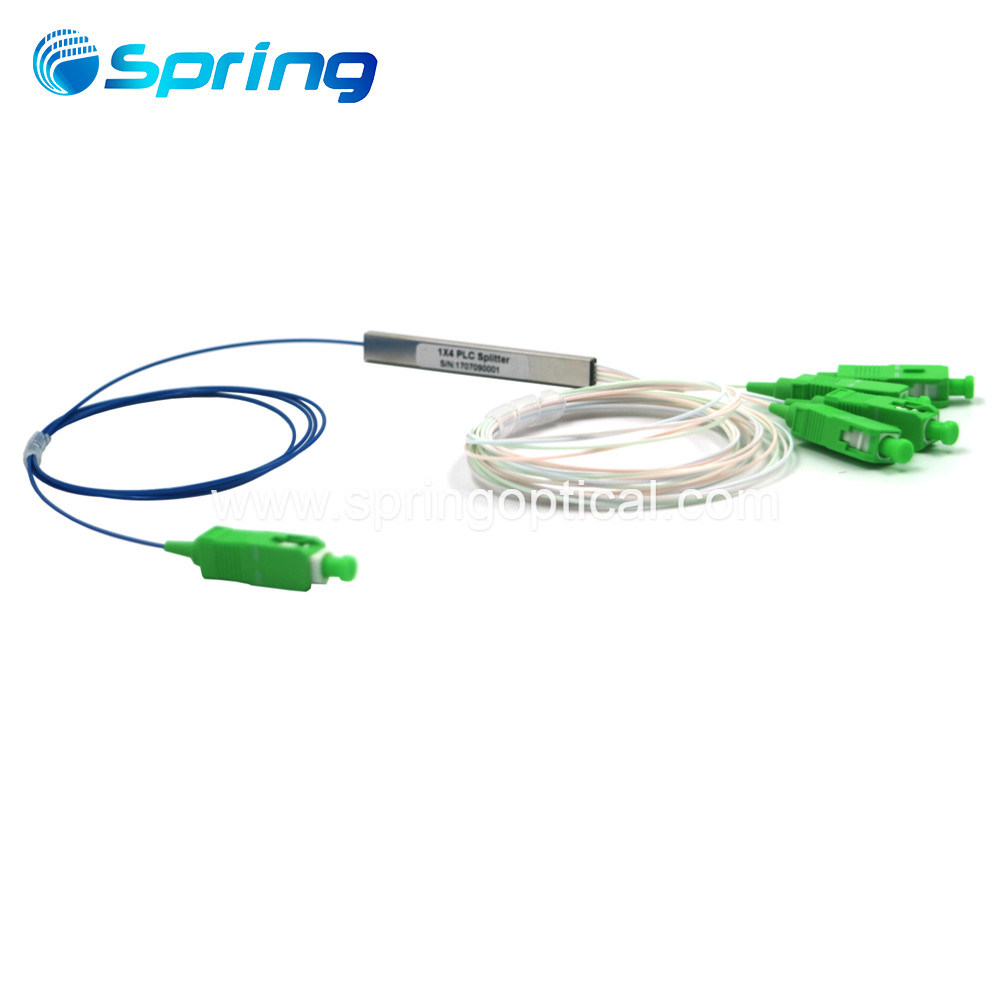Fiber Optical PLC Splitter 1*4 Sc/APC Connector