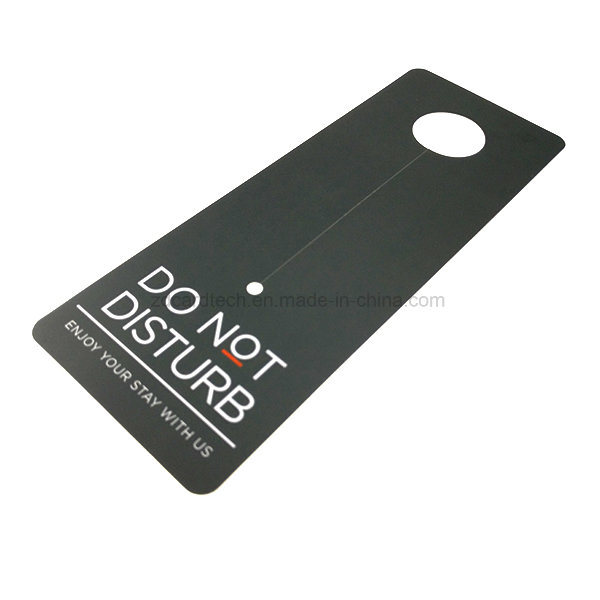 Custom PVC Do Not Disturb Plastic Card Hotel Door Hanger