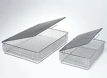 Polished Stainless Steel Perforated Mesh Basket